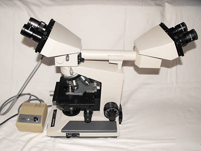 Olympus bh-2 bhtu dual viewing microscope complete