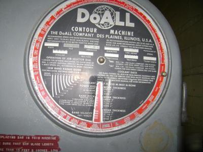  doall 16â€ model 1613-2 16 vertical band saw machine 