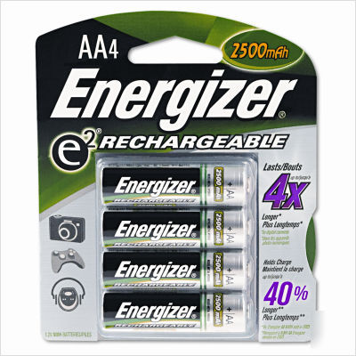 EÂ² nimh rechargeable batteries, aa, 4/pack