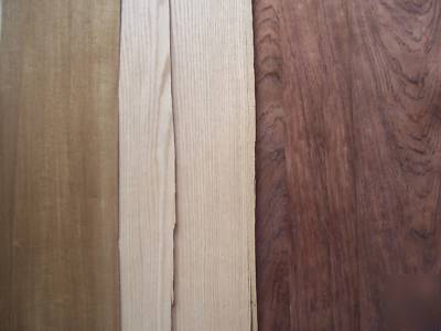 22 sheets veneer maple rosewood pecan teak oak 