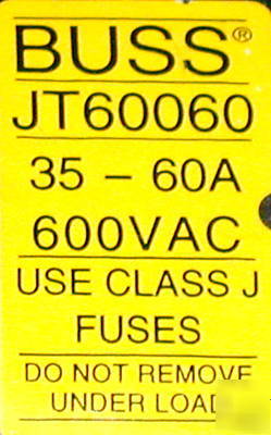 3 very nice buss 60AMP touch safe fuse blocks #JT60060