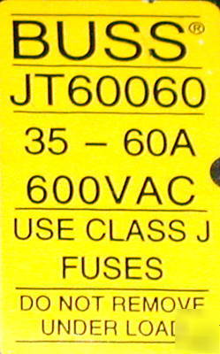 3 very nice buss 60AMP touch safe fuse blocks #JT60060
