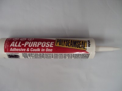 6 tubes polyseamseal all purpose caulk caulking white