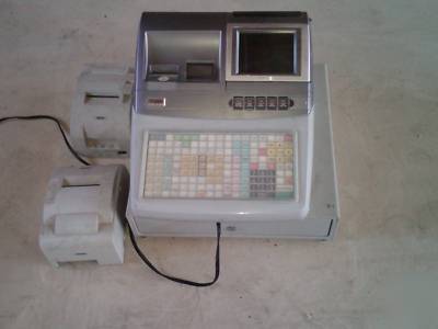 Casio te-8500 cash register w/drawer and 2 printers