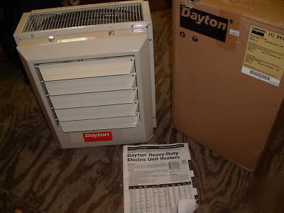 Dayton 2YU65 fan forced electric unit heater 5 kw 208V 