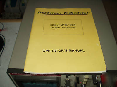Oscilloscope beckman 9020 perfect operation w/warranty