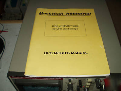 Oscilloscope beckman 9020 perfect operation w/warranty