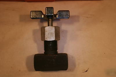 Parker hydraulic needle valve model mv-1200-s 5000 psi