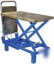 Vestil foot pump hydraulic scissor table sctab-400