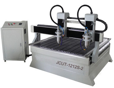 New double head cnc router engraver cutting machine 