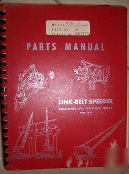 1967 link belt speeder 400 crane parts manual master v
