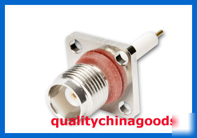 50 x tnc female bulkhead 4 hole panel long dielectric