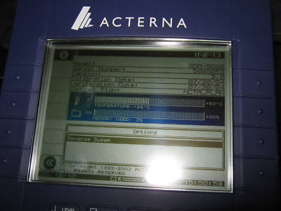 Acterna SDA5000 version 3.0 stealth digital analyzer