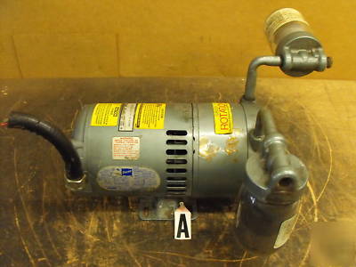 Gast vacuum pump type# 0822-V103-G273-r w/doerr motor 