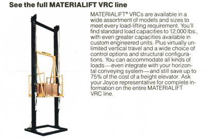 Heavy duty - industrial material lift