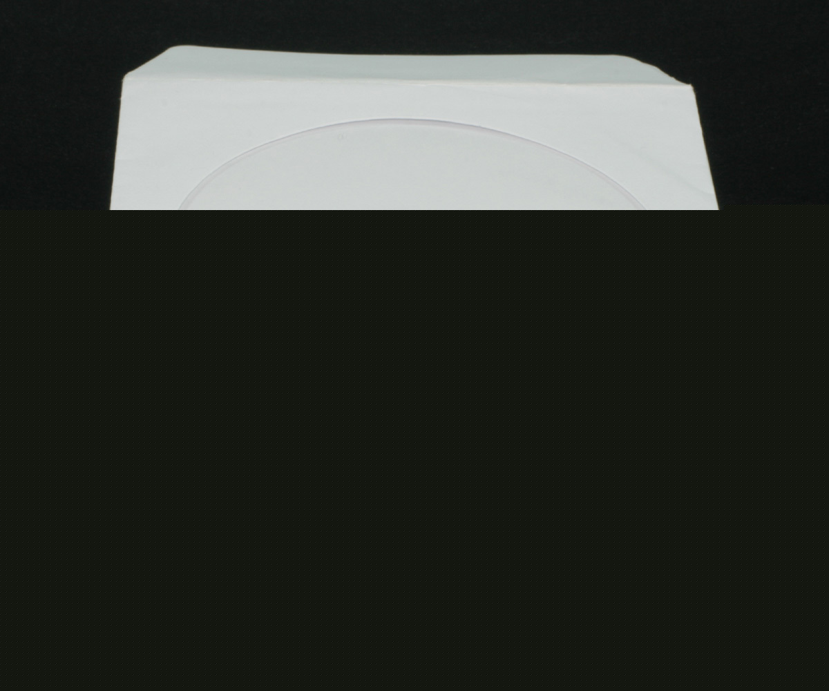 New 100 x paper sleeves window & flap for cd / dvd disc