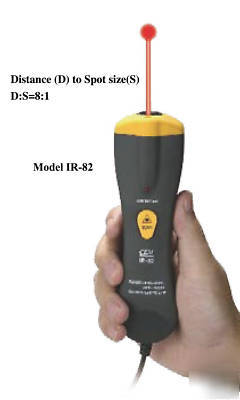 New ir-82 8:1 ir laser thermometer probe to 1022 deg f 