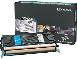 New lexmark C5200CS cyan toner cartridge
