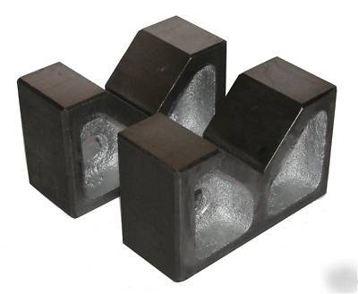 Pair of cast iron vee blocks 2 inch