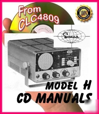 Sonar model h cb radio cd manual + schematic h