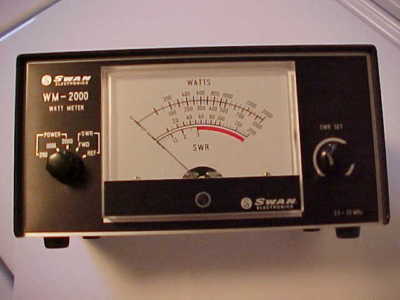 Swan wm-2000 wattmeter hf ham radio swr cb 