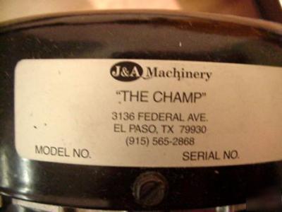Champ # 3 drill tooling grinder 1HP 115 - 230 v 