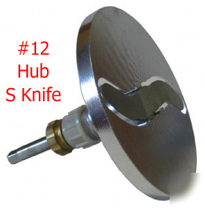 New s-knife w/support disc- slicer attach.shredder #12