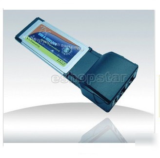 Usb 2.0 +1394A 2-ports express card converter adapter