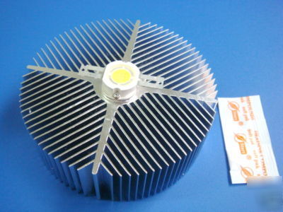 10W white power led + heatsink + mini heatsink compound