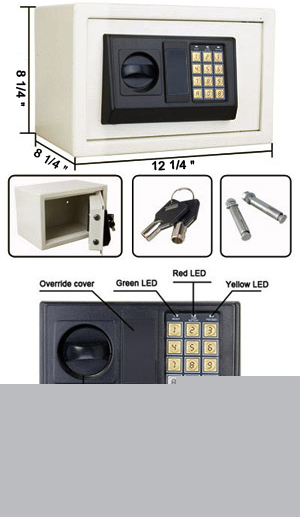 784 cu. inches electronic digital safe security ii