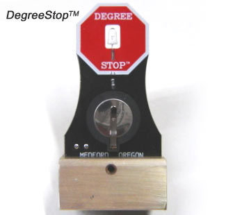 Degree stop for model 3 tube bender