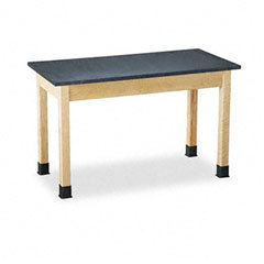 Diversified woodcrafts science table with solid epoxy