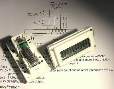 Electronic digital totalizer pulse-counter [lcd 0~99999