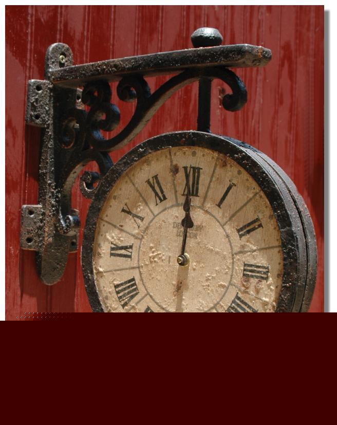 Old cast iron advertising street wall clock sign