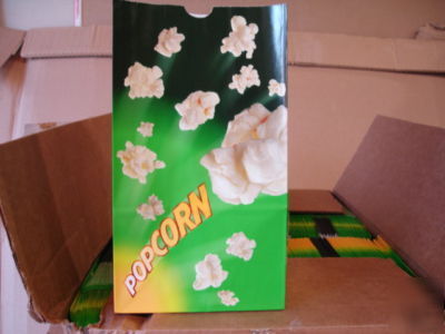 Regal theaters popcorn bags 130OZ butter 2PLY 100 green