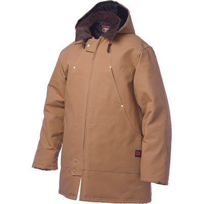 Tough duck hydro parka w hood - xxx-l, brown