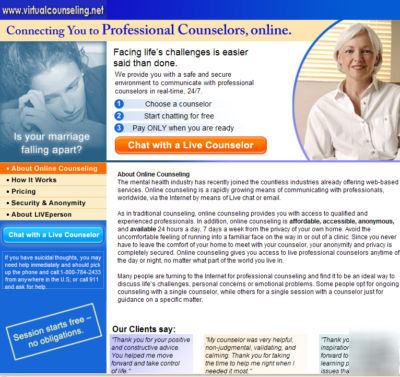 High paying counseling website established since 2008