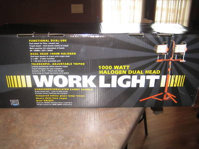 New 1000 watt halogen dual-head work light