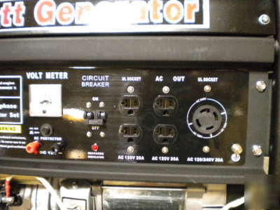 New brand 8500 watt gas generator / electric start 