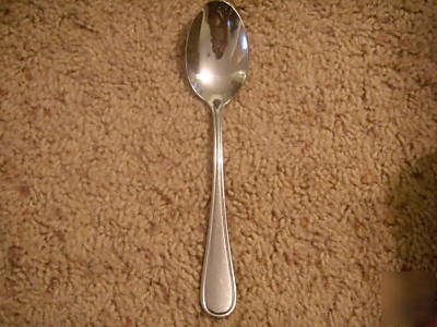 Restaurant silverware high quality rimmed dessert spoon