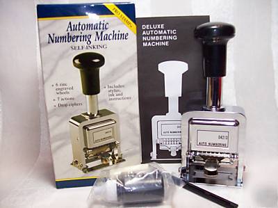 Rogers deluxe self inking automatic numbering machine