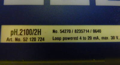Mettler toledo ph 2100E transmitter (2603)