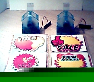 2 store display sale price tag/sign swingers/free bonus