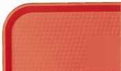 Cambro red fast food tray textured surface |1 dz|