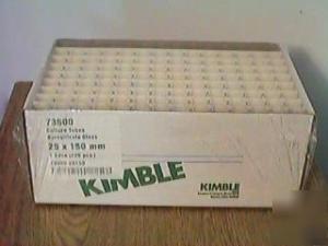 Kimble culture tubes, 73500-25150, 25X150 (125 pc case)