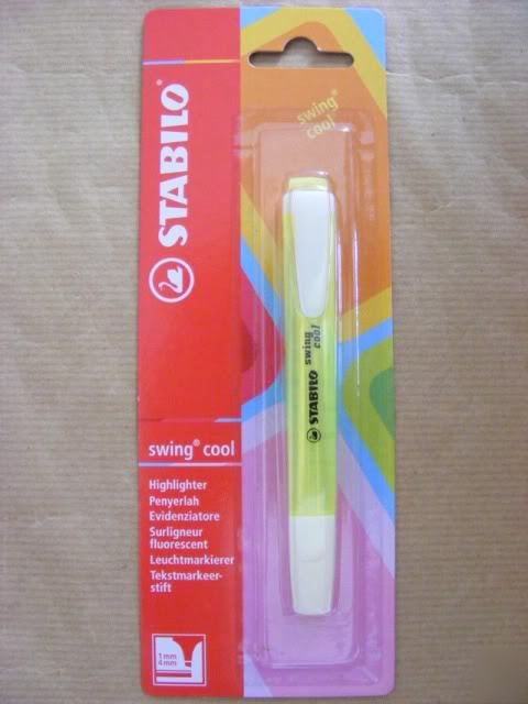 New 1 stabilo slim highlighter with pocket clip 