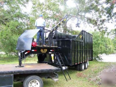New all pro dump trailer grapple trash cargo enclosed 