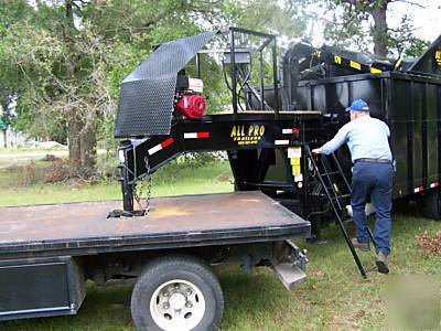 New all pro dump trailer grapple trash cargo enclosed 