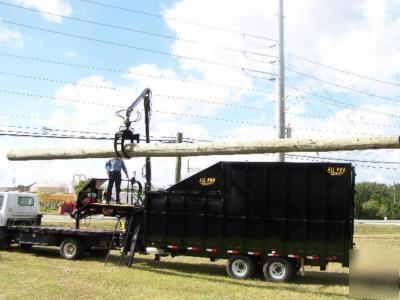 New all pro dump trailer grapple trash cargo enclosed 
