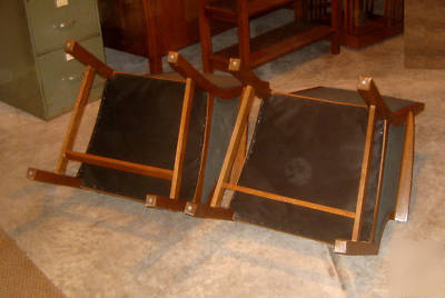 Pair of stickley mission collection chairs